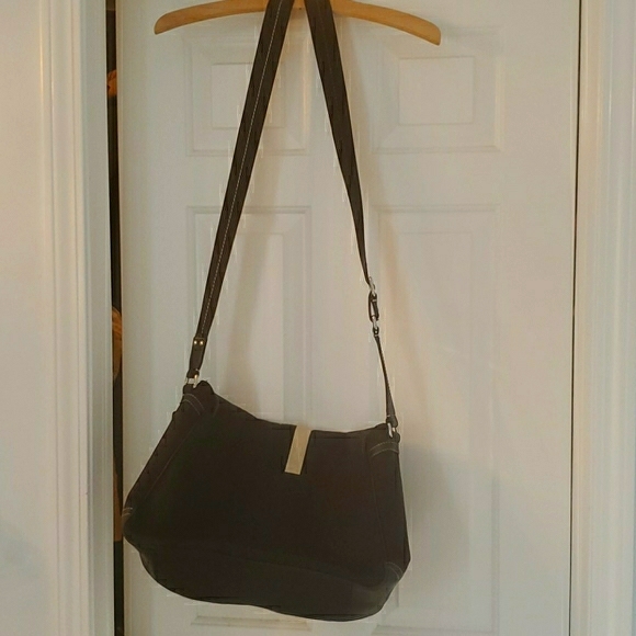 Coach Logo Black Messenger Shoulder Bag - Picture 3 of 12